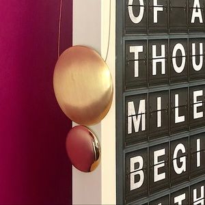 “Gold” circle statement necklace